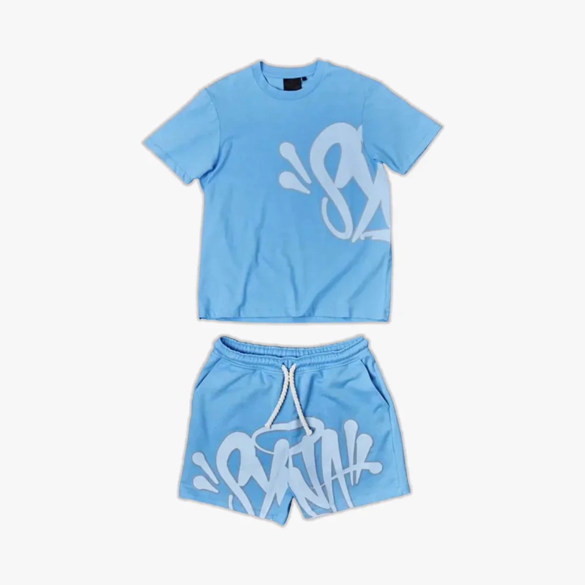 Synaworld T-shirt & Short Set - Two Tone Blue