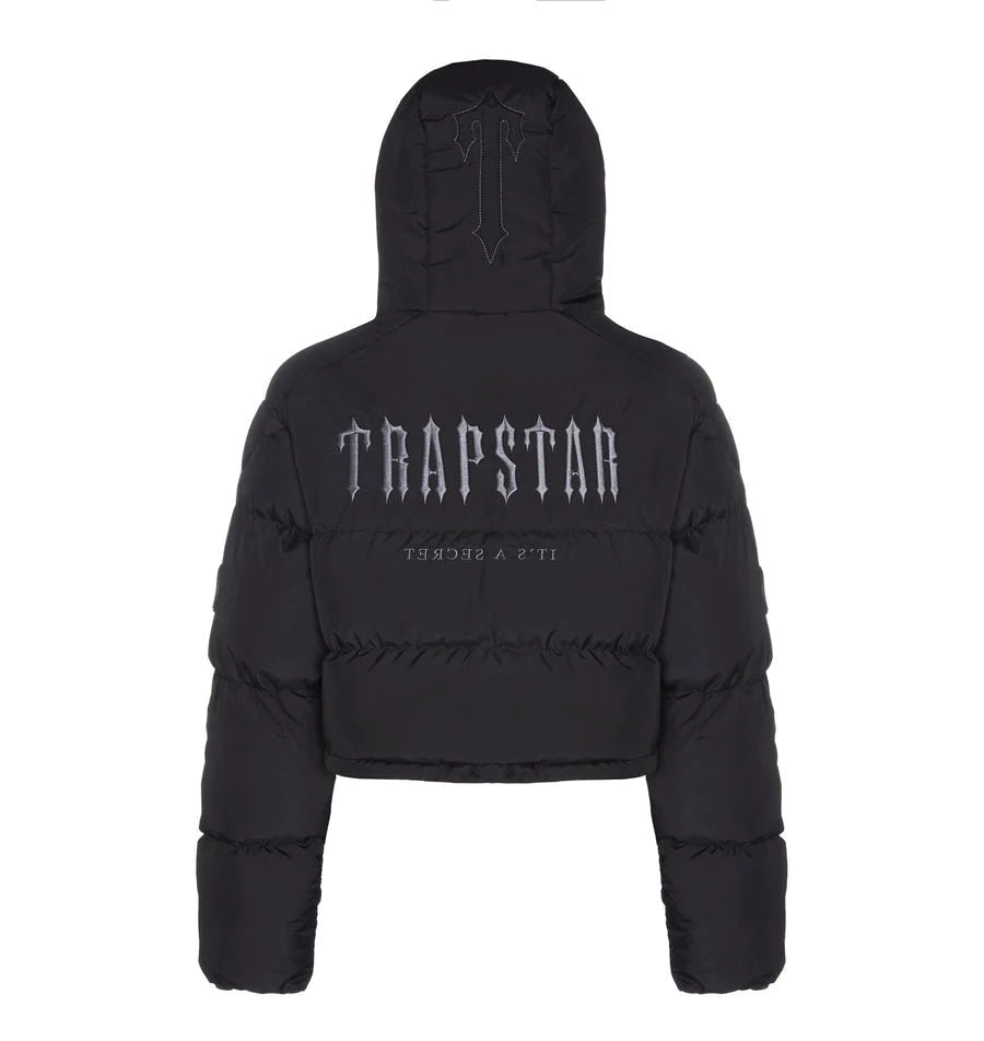 Trapstar Women's Decoded Hooded Puffer Jacket 2022 - Black