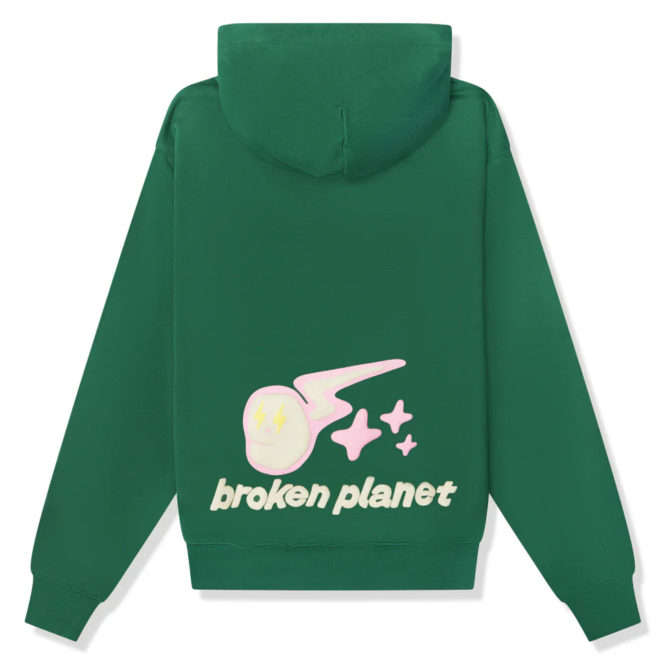 Broken Planet Speed Of Light Hoodie - Malachite Green