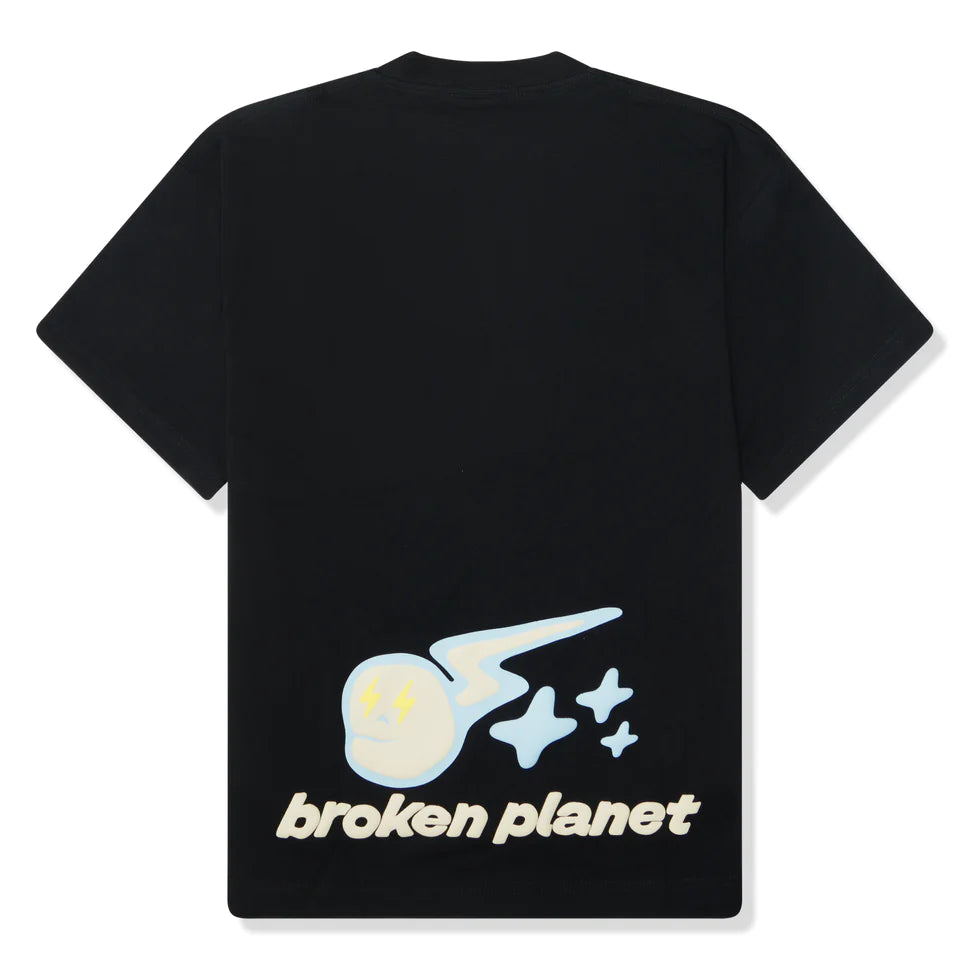 Broken Planet Market Speed Of Light T Shirt - Midnight Black