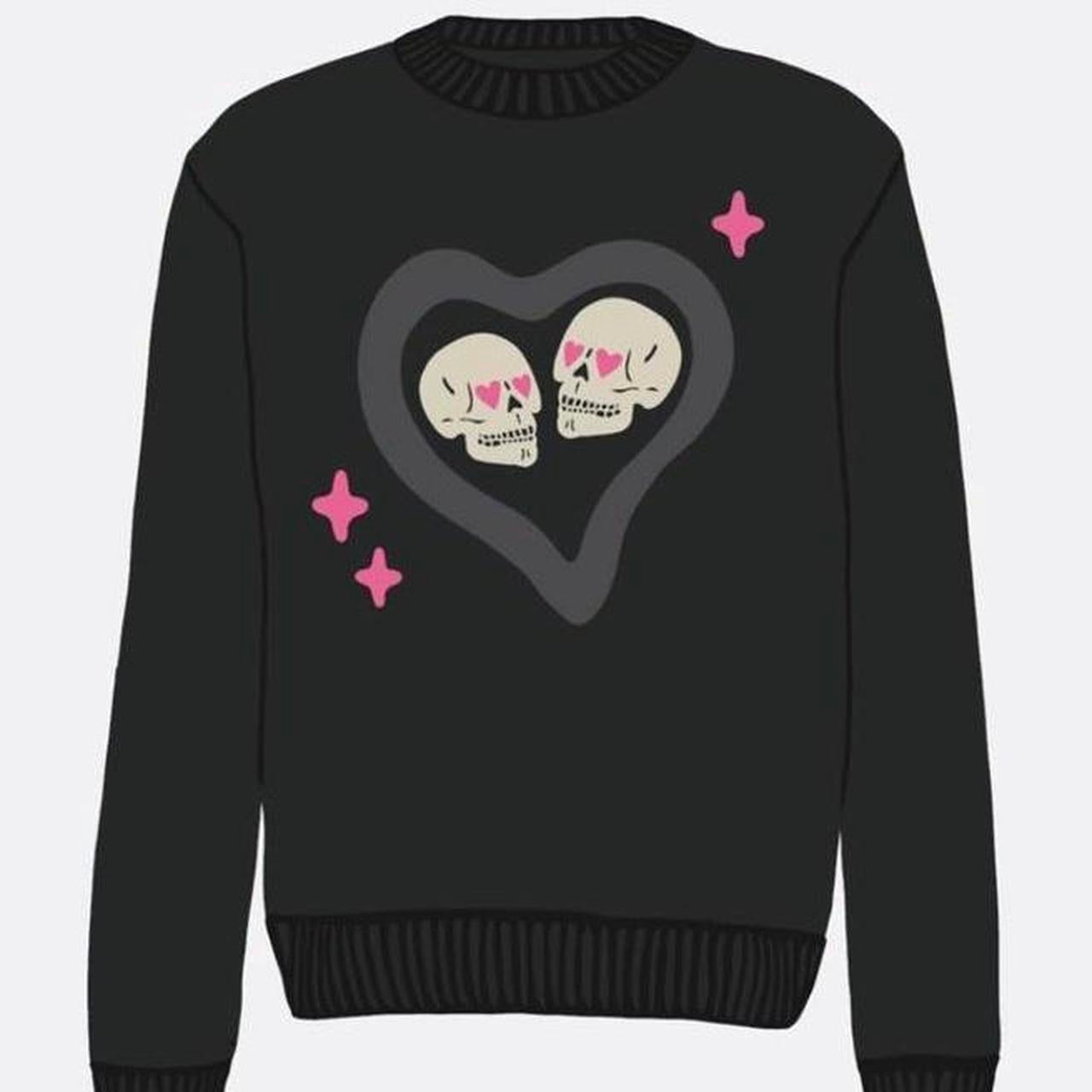 Broken Planet Market 'Hearts Are Meant To Be Broken' Knit Sweater Soot Black