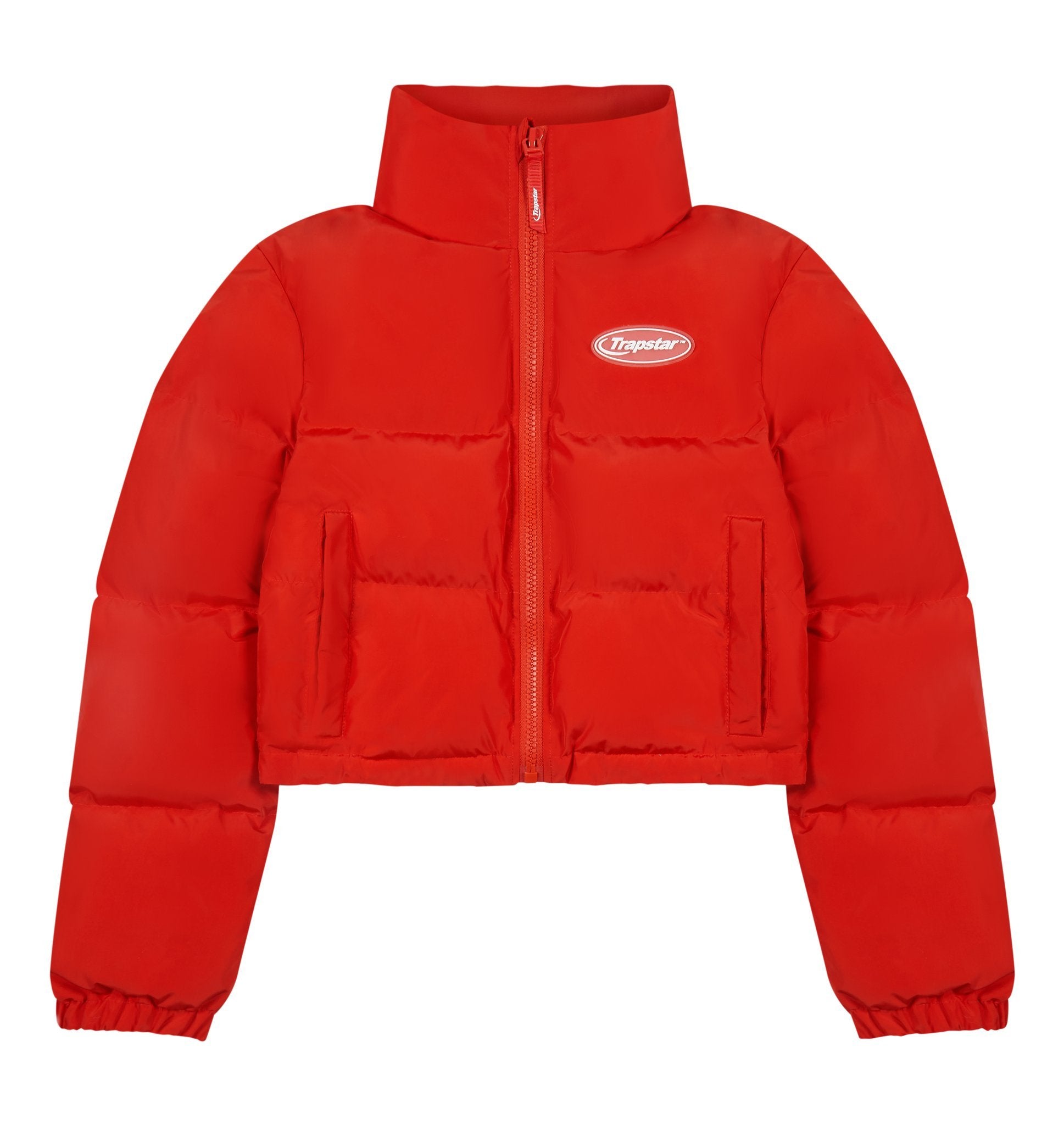 Trapstar Women's Hyperdrive Puffer Jacket Red (cropped)