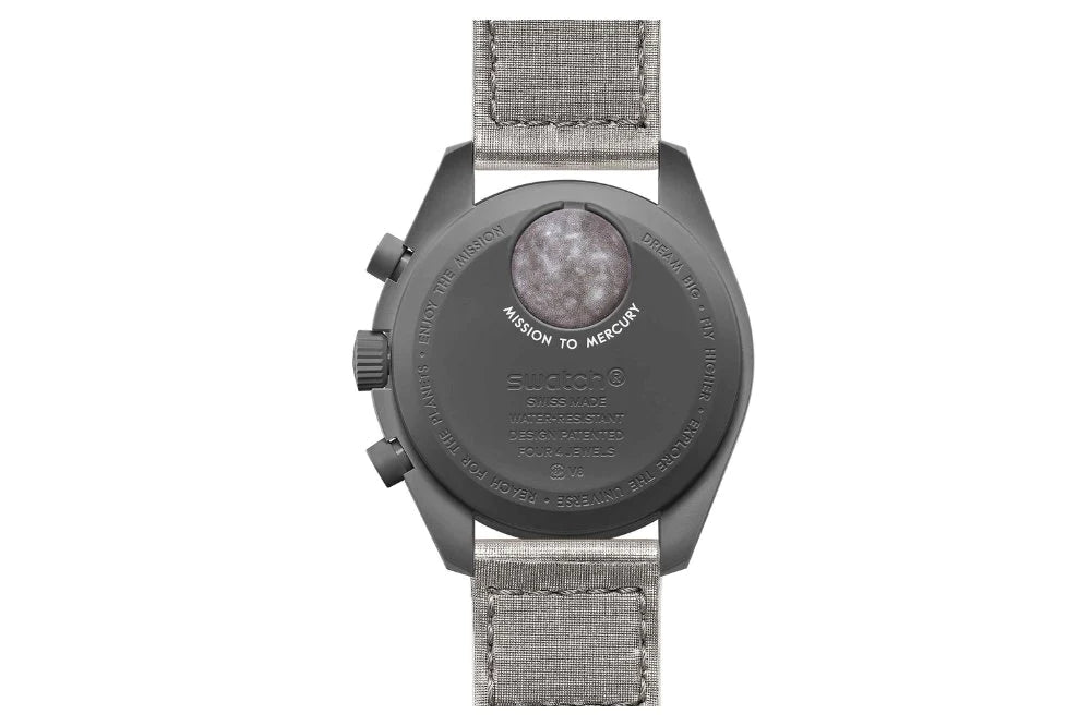 Swatch X Omega Bioceramic Moonswatch Mission To Mercury Dark Grey
