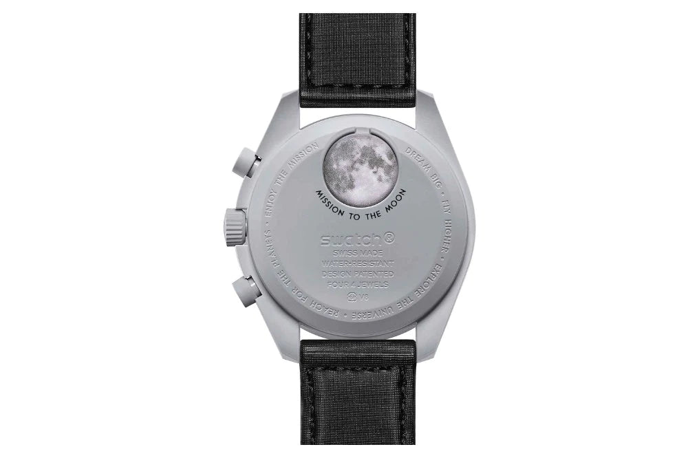 Swatch X Omega Bioceramic Moonswatch Mission To The Moon Black and Grey