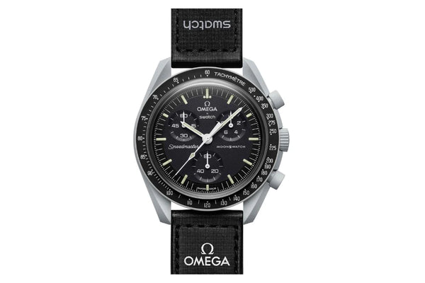 Swatch X Omega Bioceramic Moonswatch Mission To The Moon Black and