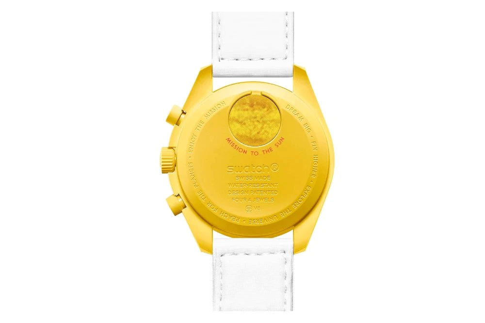 Swatch X Omega Bioceramic Moonswatch Mission To The Sun Yellow
