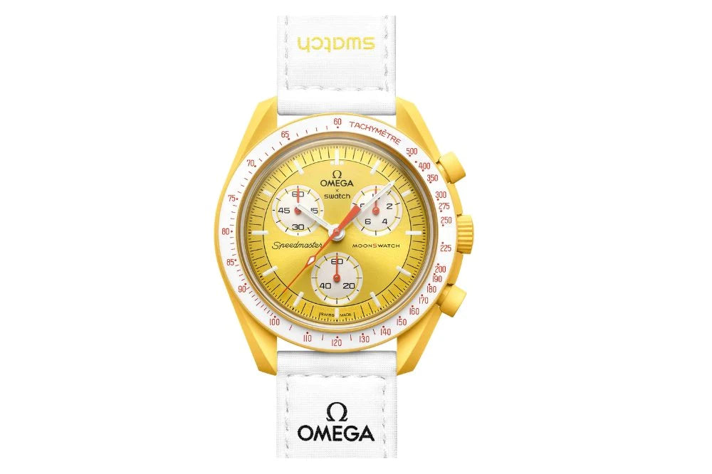 Swatch X Omega Bioceramic Moonswatch Mission To The Sun Yellow