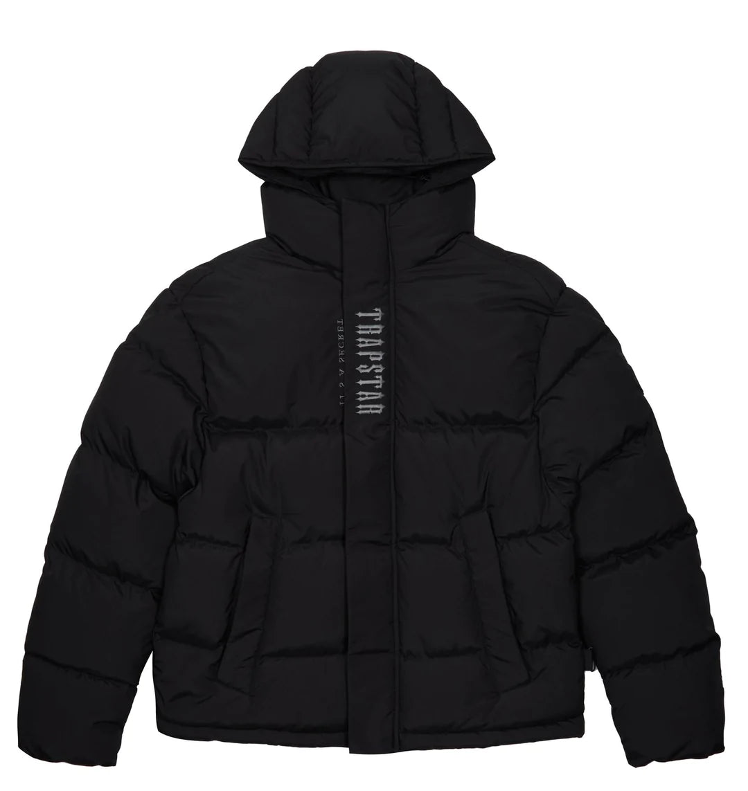 Trapstar Decoded Hooded Puffer Jacket 2.0 - Black