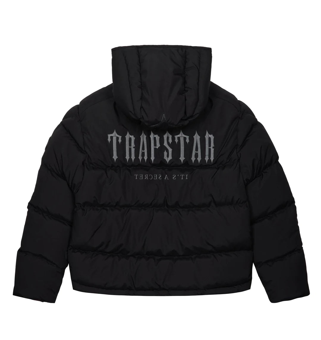Trapstar Decoded Hooded Puffer Jacket 2.0 - Black