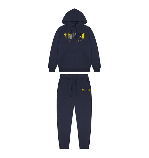 Trapstar Chenille Decoded Tracksuit - Navy / Yellow