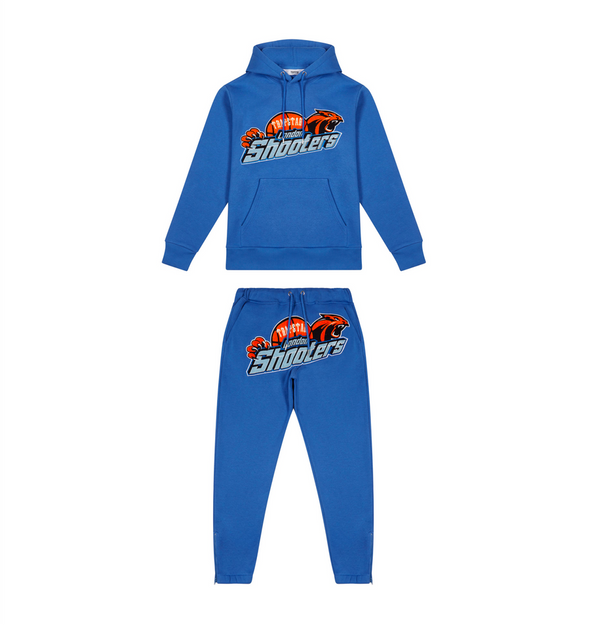 Trapstar Shooters Hooded Tracksuit-Dazzling Blue